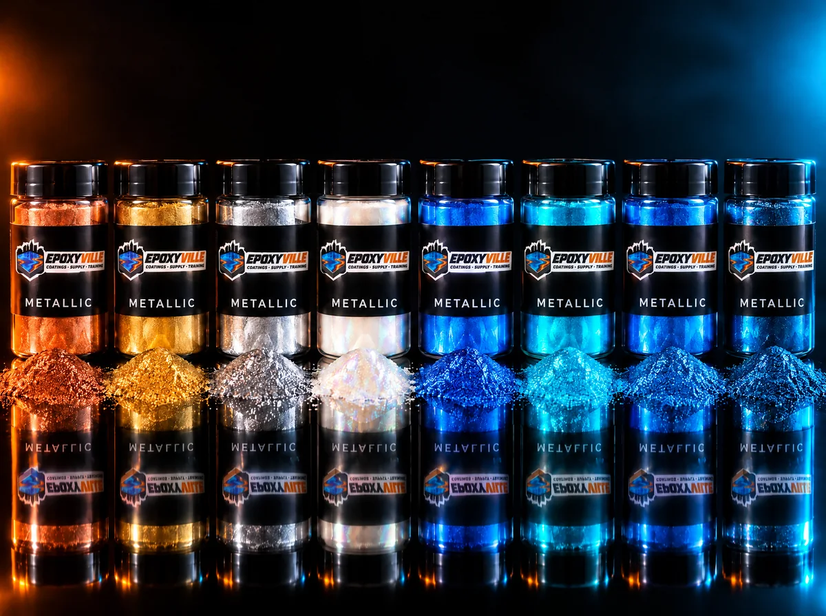 Epoxyville metallic pigment collection